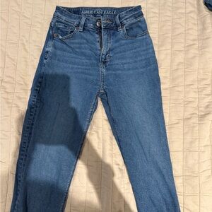 American Eagle Outfitters High Rise Blue Jeans